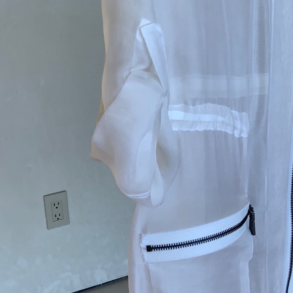 Ellie Tahari Sheer Jacket Overlay - Picture 3 of 6